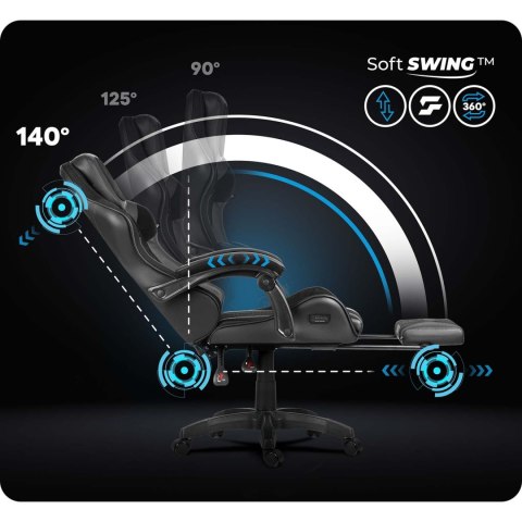 Fotel gamingowy obrotowy krzesło gracza podnóżek kubełkowy Specter Sofotel