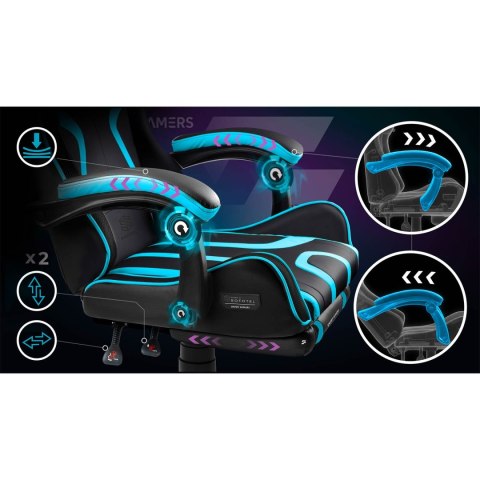 Fotel gamingowy obrotowy krzesło gracza podnóżek kubełkowy Specter Sofotel