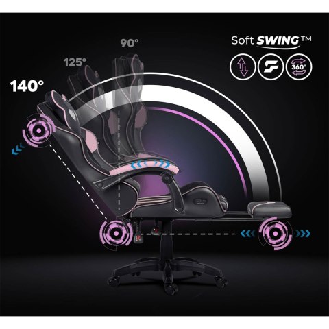 Fotel gamingowy obrotowy krzesło gracza podnóżek kubełkowy Specter Sofotel