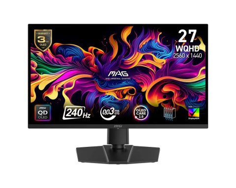 Monitor MAG 271QP QD-OLED X 24 26.5 cali FLAT QD-LED WQHD 240Hz Black