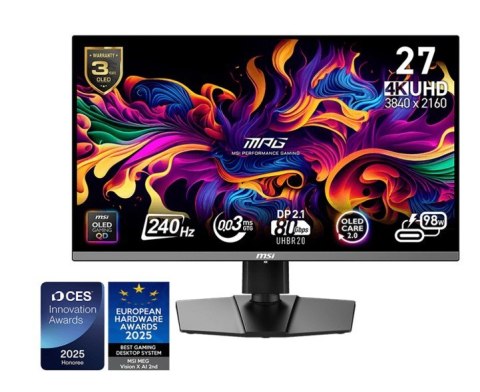 Monitor MPG 272URX QD-OLED LED UHD FLAT 240Hz 26.5cala Black