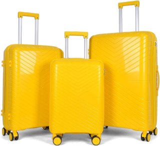 Zestaw Walizek Podróżnych Berwin 3 szt Twarde Na Kółkach TSA XL L M