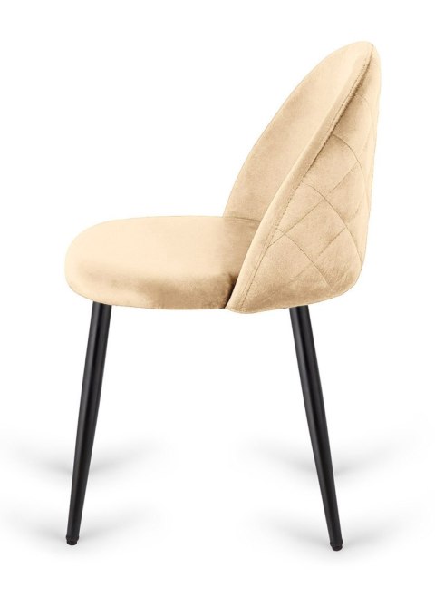 Krzesło tapicerowane GLORIA CREAM VELVET