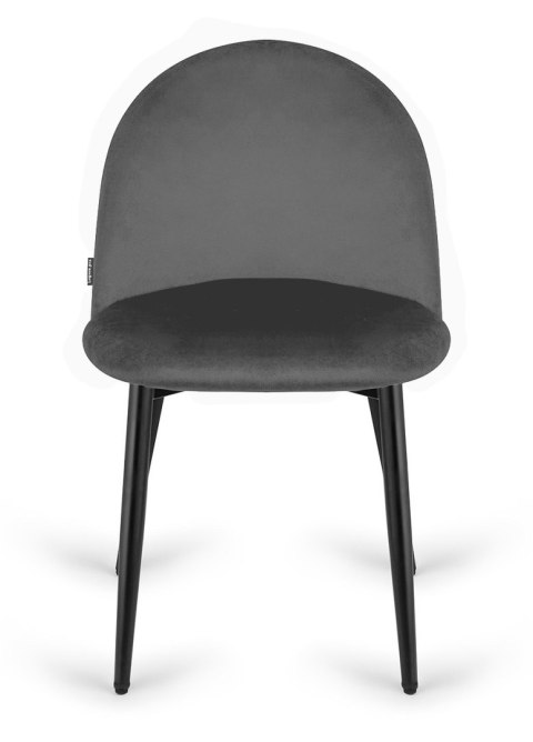 Krzesło tapicerowane GLORIA DARK GREY VELVET