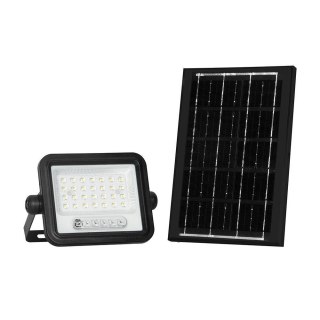 Naświetlacz LED solarny V-TAC 6W CCT pilot auto timer IP65 czarny VT-54W 700lm 3 lata gwarancji