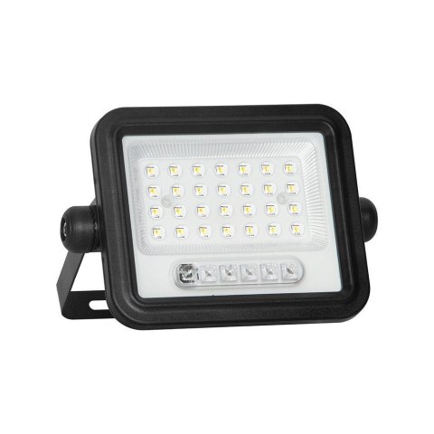 Naświetlacz LED solarny V-TAC 6W CCT pilot auto timer IP65 czarny VT-54W 700lm 3 lata gwarancji