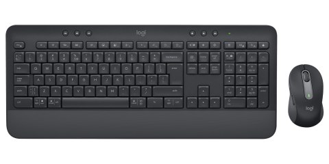 Logitech Signature MK650 Combo For Business klawiatura Dołączona myszka Biuro Bluetooth QWERTY Amerykański międzynarodowy Grafit