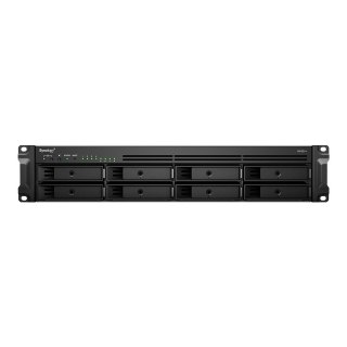 Synology RackStation RS1221+ serwer danych NAS Rack (2U) Ryzen Embedded V1500B 4 GB DDR4 0 TB DiskStation Manager Czarny