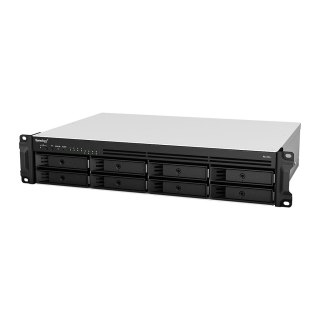 Synology RackStation RS1221+ serwer danych NAS Rack (2U) Ryzen Embedded V1500B 4 GB DDR4 0 TB DiskStation Manager Czarny