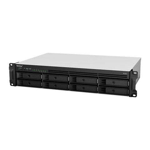 Synology RackStation RS1221+ serwer danych NAS Rack (2U) Ryzen Embedded V1500B 4 GB DDR4 0 TB DiskStation Manager Czarny