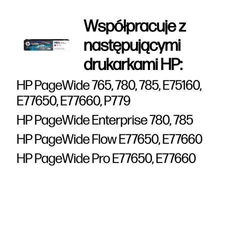 HP Oryginalny purpurowy wkład atramentowy 982X PageWide o dużej pojemności