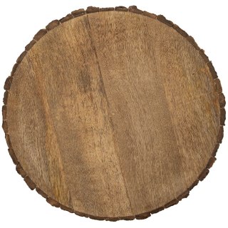 Deska Taca do Krojenia Serwowania Przekąsek Drewniana Okrągła ORION 39 cm
