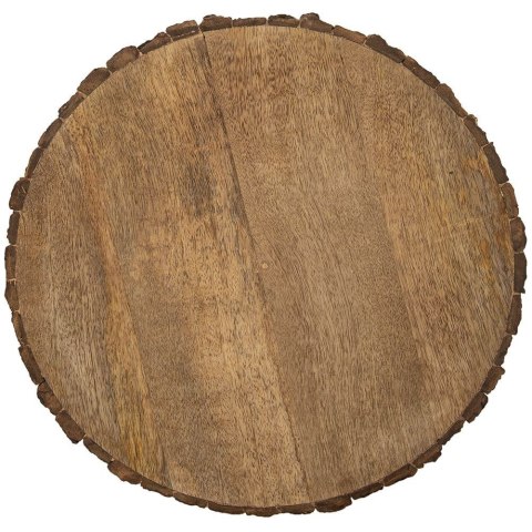 Deska Taca do Krojenia Serwowania Przekąsek Drewniana Okrągła ORION 39 cm
