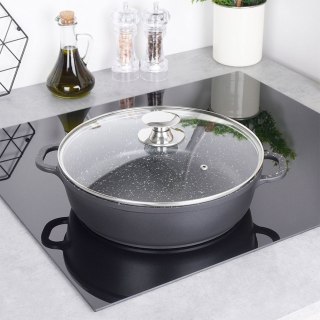 Patelnia z Pokrywką Uchwytami Granitowa Nieprzywierająca Solidna ORION 28cm