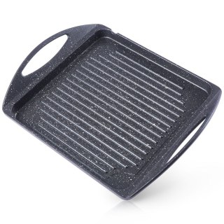 Płyta Grillowa Granitowa 34 x 26,5 cm ORION do Indukcji i Piekarnika