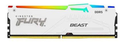 Pamięć DDR5 Fury Beast RGB 32GB(2*16GB) 5600 CL40 biała