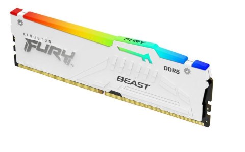 Pamięć DDR5 Fury Beast RGB 32GB(2*16GB) 5600 CL40 biała