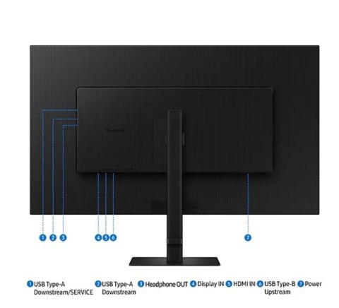 Monitor 37 cali ViewFinity S80D VA 3840x2160 UHD 16:9 1xHDMI 1xDP 3xUSB-A 5ms PinP/PbyP 60Hz HAS+PIVOT płaski 3YOn-Site (LS37D80