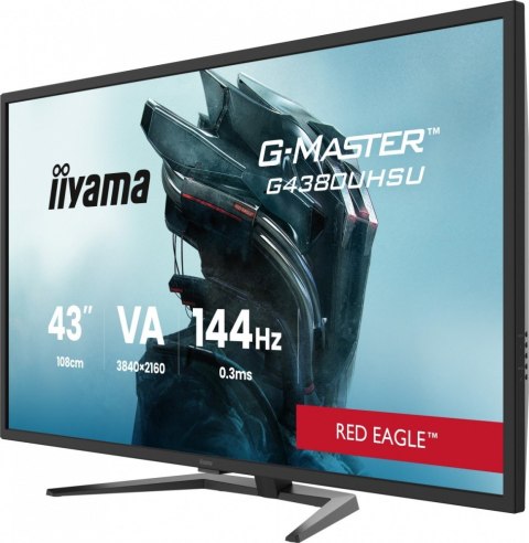 Monitor G-Master 42 5 cala G4380UHSU-B2 4K VA  2xHDMI 2 1  2xDP  0 3ms  144Hz  550cd  4000:1  USB HUBx4  2x7W