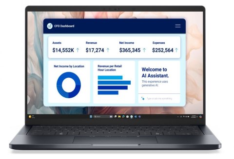 Laptop Dell Pro 14 Premium PA14250 W11P U7-268V 32GB 512GB SSD CL35 FgrPr IRCam&Mic WLAN+BT 14 0 QHD+ Touch BcklKb 3C vPro 3YPS