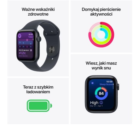 Watch SE 3 GPS+Cellular koperta 40 mm z aluminium w kolorze północy  pasek sportowy w kolorze północy - rozmiar S M
