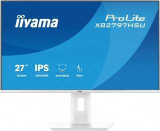 Monitor 27 cali XB2797HSU-W1 IPS, FHD, HDMI, DP, 120Hz, 2xUSBv3.2, 2xUSB-C, 350 CD, x2W, HAS 150/PIVOT, Biały