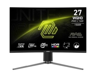 Monitor MAG 27CQ6PF 27 cali LED QHD Zakrzywiony 180Hz Czarny