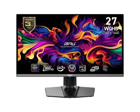 Monitor MPG 271QRX QD-OLED 26.5 cala LED WQHD FLAT 360Hz Czarny