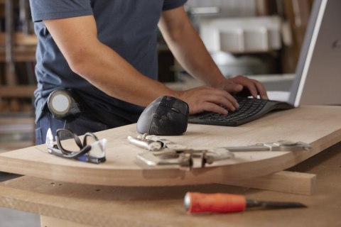 Klawiatura bezprzewodowa 960 Ergonomic czarna - 7E755AA#ABB