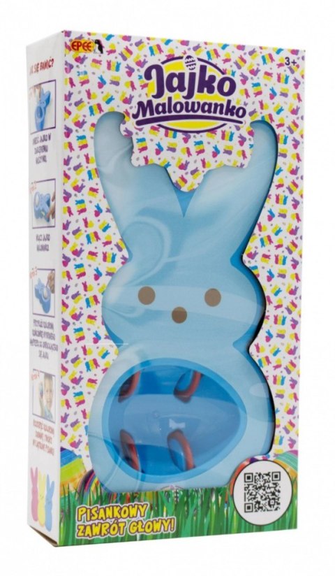 Zestaw kreatywny Jajko Malowanko Królik do malowania jajek niebieskie