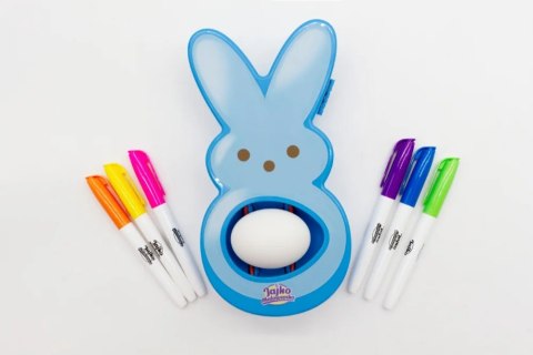 Zestaw kreatywny Jajko Malowanko Królik do malowania jajek niebieskie