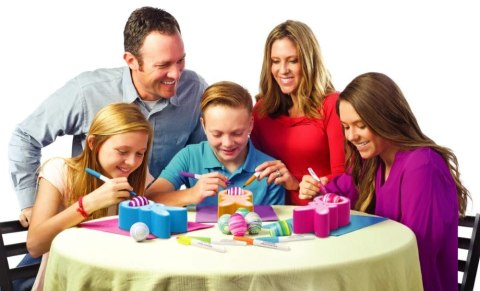 Zestaw kreatywny Jajko Malowanko Królik do malowania jajek niebieskie