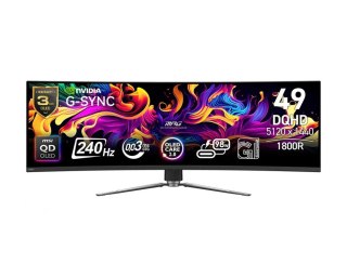 Monitor MPG 491CQPX QD-OLED LED QD-LED Zakrzywiony 240Hz 49 cali Czarny