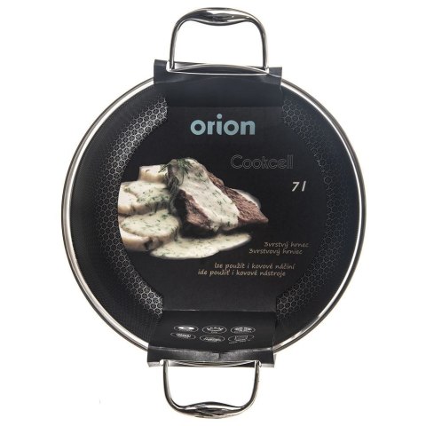 Garnek Stalowy 7 L ORION COOKCELL HYBRYD 26 cm Indukcja Piekarnik