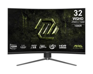 Monitor MAG 325CQPF E18 31 5 LED WQHD LED Zakrzywiony 180Hz Czarny
