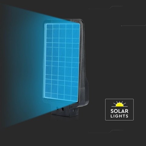Naświetlacz oprawa uliczna solarna V-TAC 20W LED czarna IP65 150Lm/W VT-ST20CCT 3000K-4000K-6000K 3000lm 3 lata gwarancji