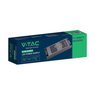 Zasilacz do LED modułowy montażowy SLIM V-TAC 360W 24V 15A IP20 filtr EMI VT-24361-S