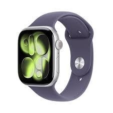 Apple Watch Series 11Â GPS + Cellular 46mm Silver Aluminium Case with Purple Fog Sport Band - M/L