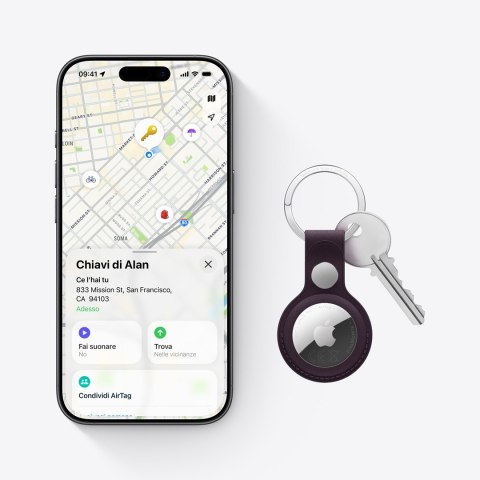 Apple AirTag Osobisty Wyszukiwarka Srebrny, Biały
