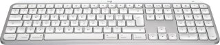 Logitech Master MX Keys S for Mac klawiatura Biuro RF Wireless + Bluetooth QWERTY Amerykański międzynarodowy Aluminium, Biały
