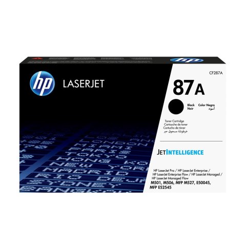 HP 87A oryginalny wkład z czarnym tonerem LaserJet