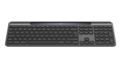 Logitech Signature Slim Solar+ K980 klawiatura Uniwersalne RF Wireless + Bluetooth QWERTY UK międzynarodowy Grafitowy