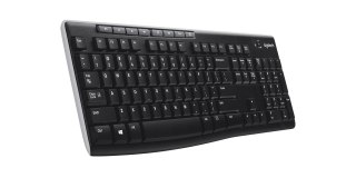 Klawiatura Logitech K270 (bezprzewodowa czarny USB) US