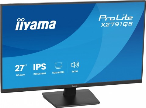 Monitor 27 cali X2791QS-B1 IPS  QHD  120Hz  HDMI  DP  2xUSB  1500:1  350cd  2x2W  cienka ramka z 4 stron