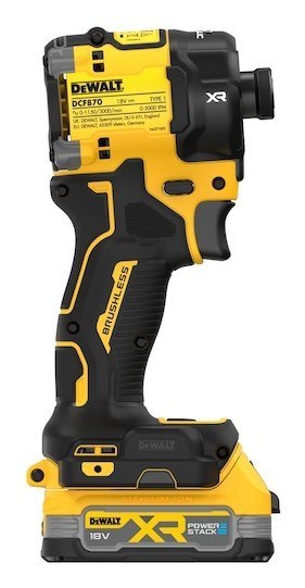 DeWALT DCF870E2T-QW klucz zasilany 1/4" 3000 RPM 56 N·m Czarny, Żółty 500 W 18 V
