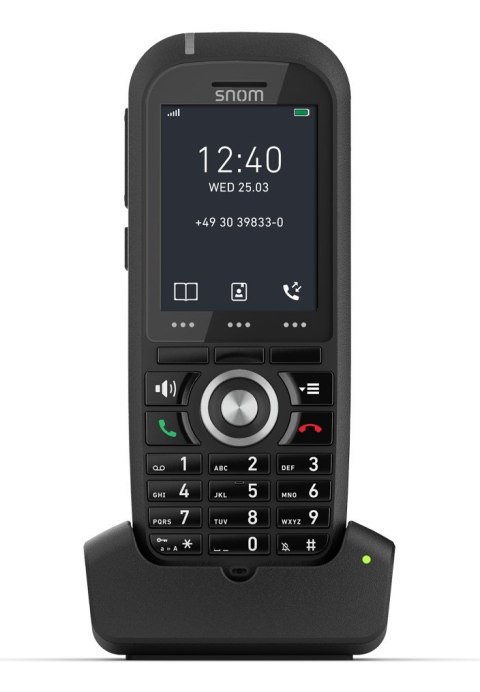 Snom M70 Słuchawka telefoniczna DECT Nazwa i identyfikacja dzwoniącego Czarny