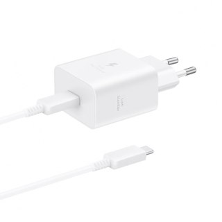 Ładowarka sieciowa Samsung USB-C 45W 4.05A z kablem USB-C 1.8m - biała