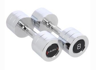 Hantle chromowane 2x8 kg HMS CHD08