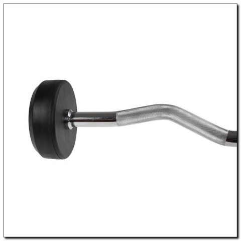 Sztanga/gryf stały gumowany łamany 40 kg HMS GSL40