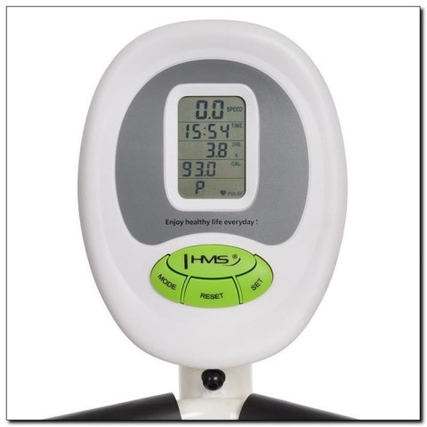 Rower magnetyczny poziomy biało-zielony HMS R9259*